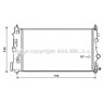 AVA OLA2488 - Radiator