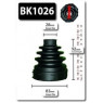 Shaftec BK1026 - CV Boot Kit (Front Inner)