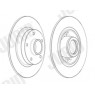 Jurid 562731JC-1 - Brake Disc (Rear)