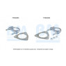 BM Catalysts FK80258 - Fitting Kit-Catalyst (Rear)